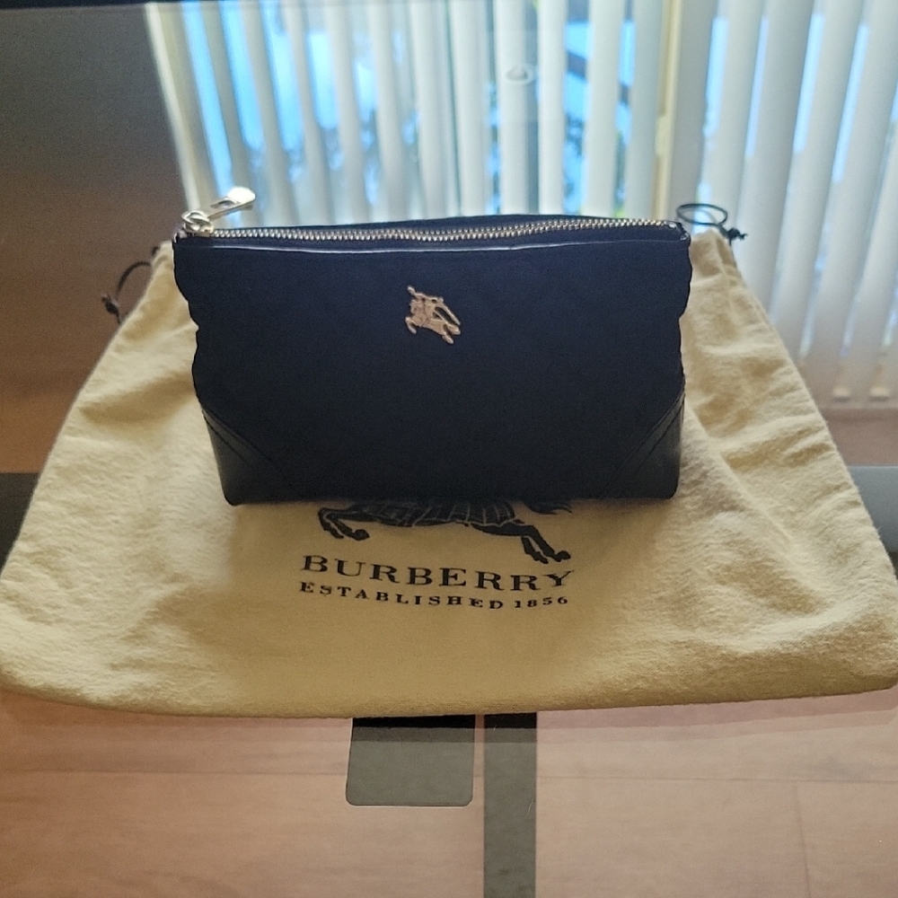 Burberry Black Quilted Pouch